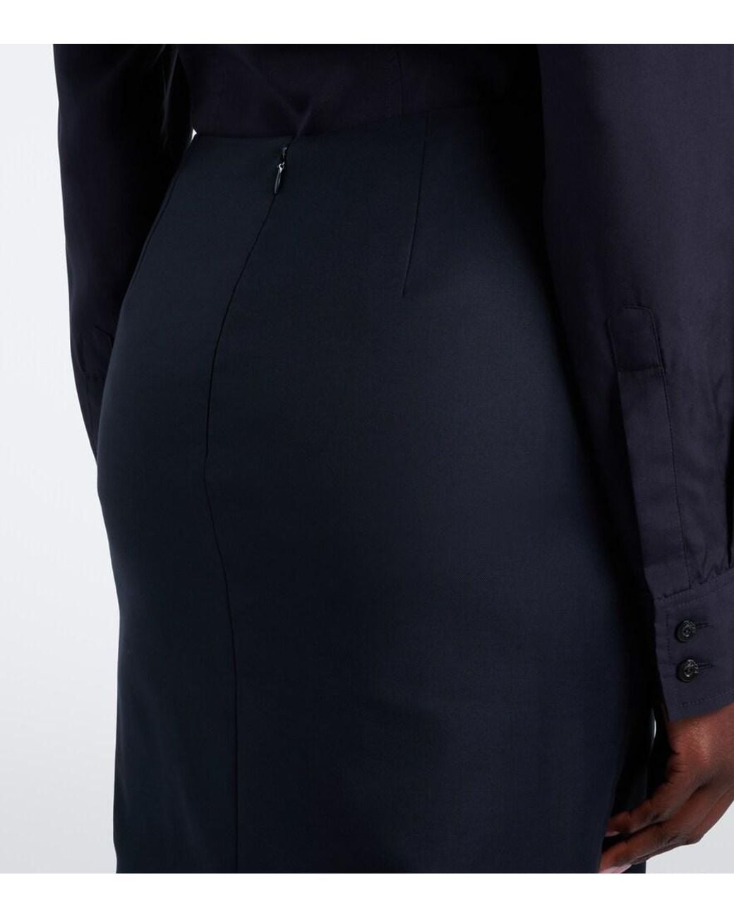 Gucci Blue Wool Miniskirt