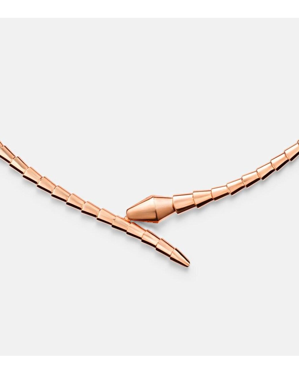 BVLGARI Metallic Serpenti Viper 18Kt Rose Necklace
