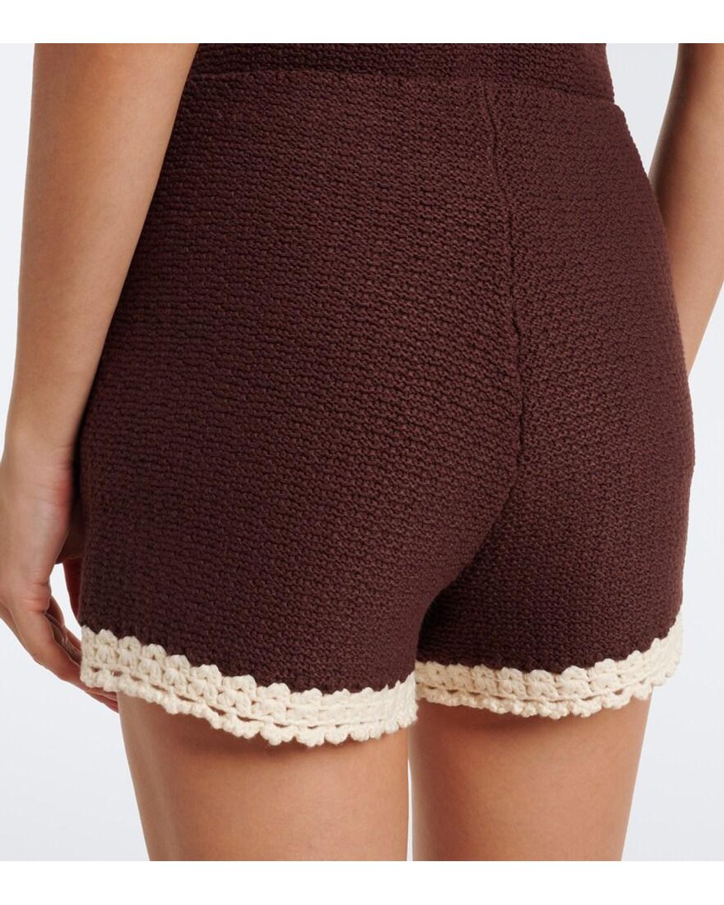 Posse Red Hattie Crochet-Trimmed Shorts