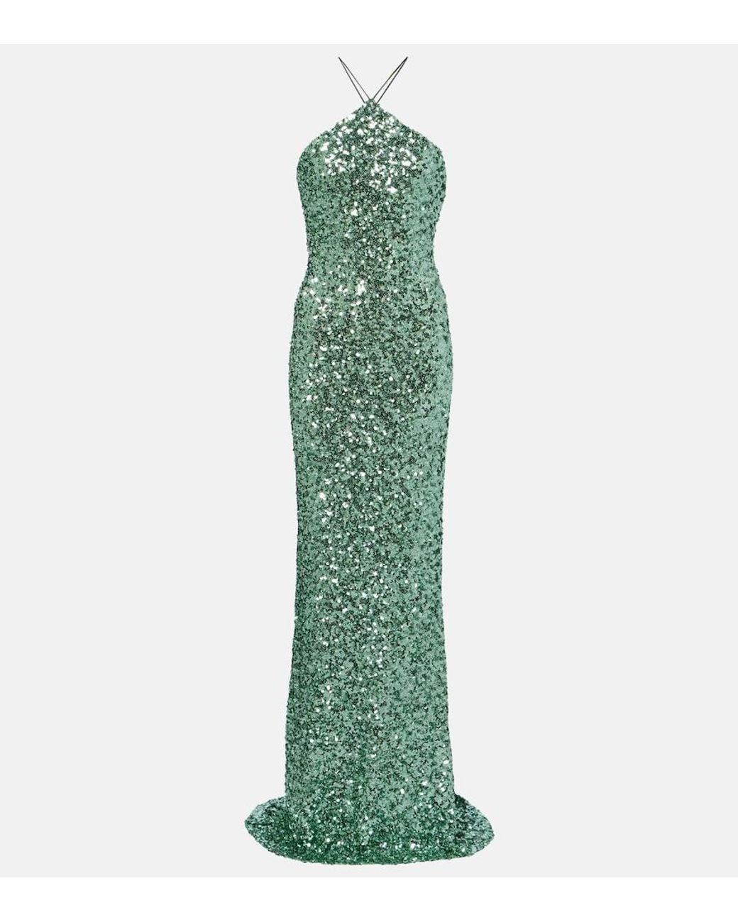 The Sei Green Sequined Gown