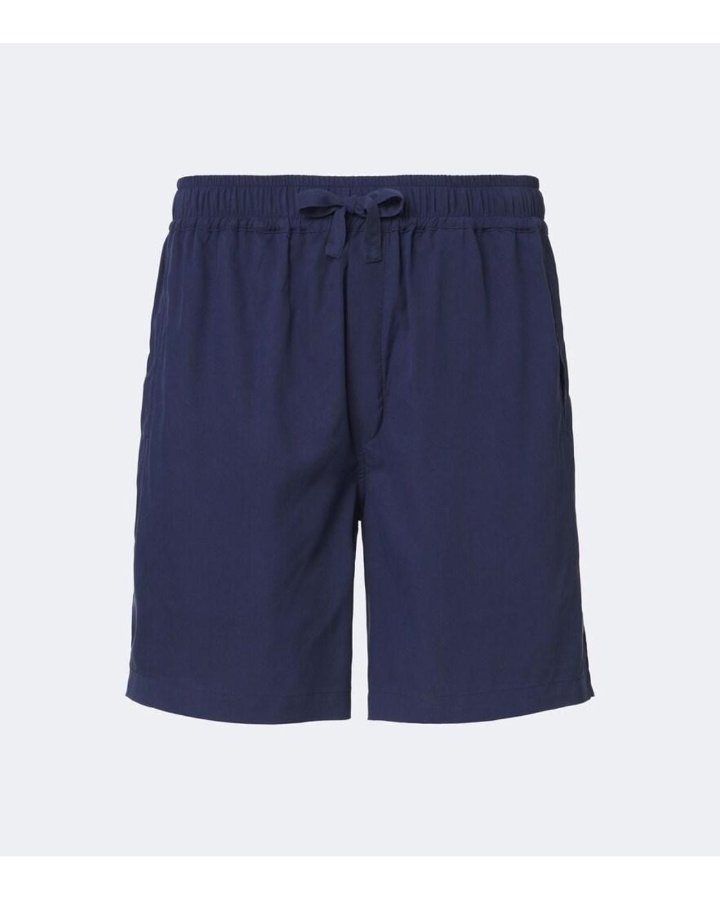 Saman Amel Blue Silk Shorts for men
