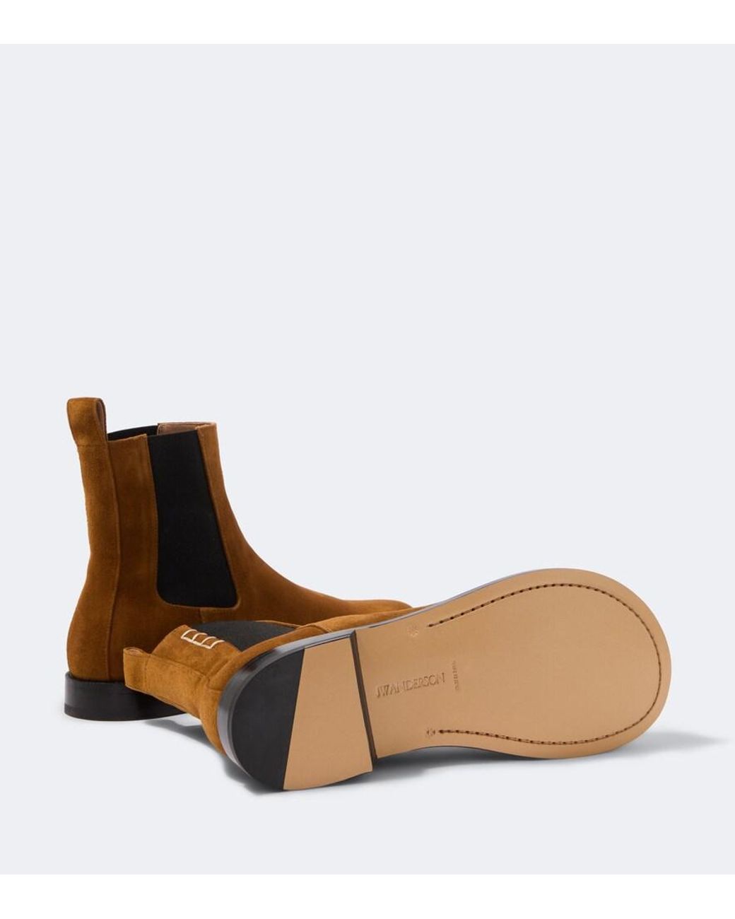 J.W. Anderson Brown Suede Chelsea Boots for men