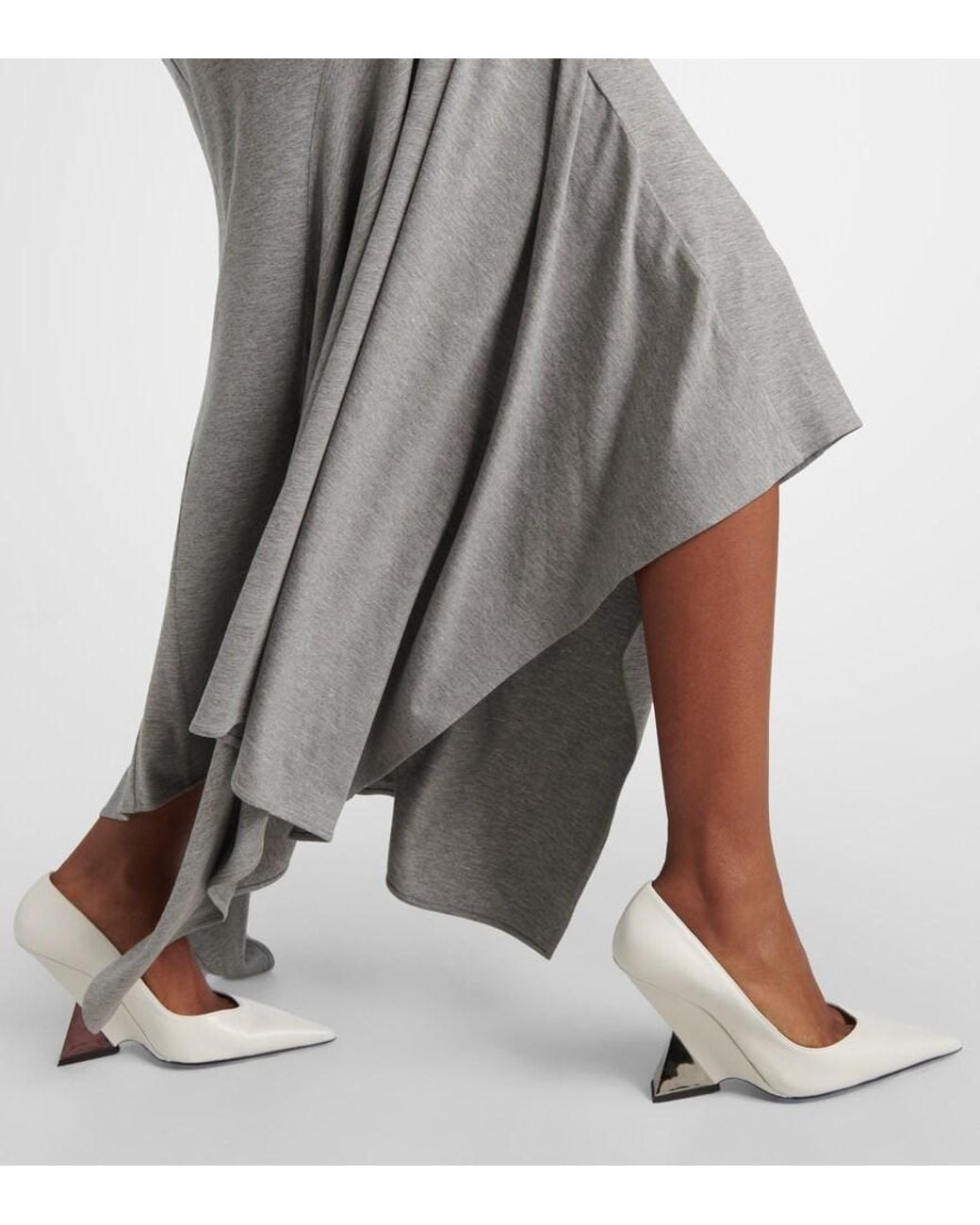 The Attico White Cheope Leather Pumps