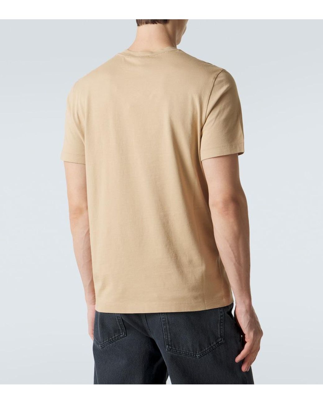 Moncler Natural Cotton Jersey T-Shirt for men