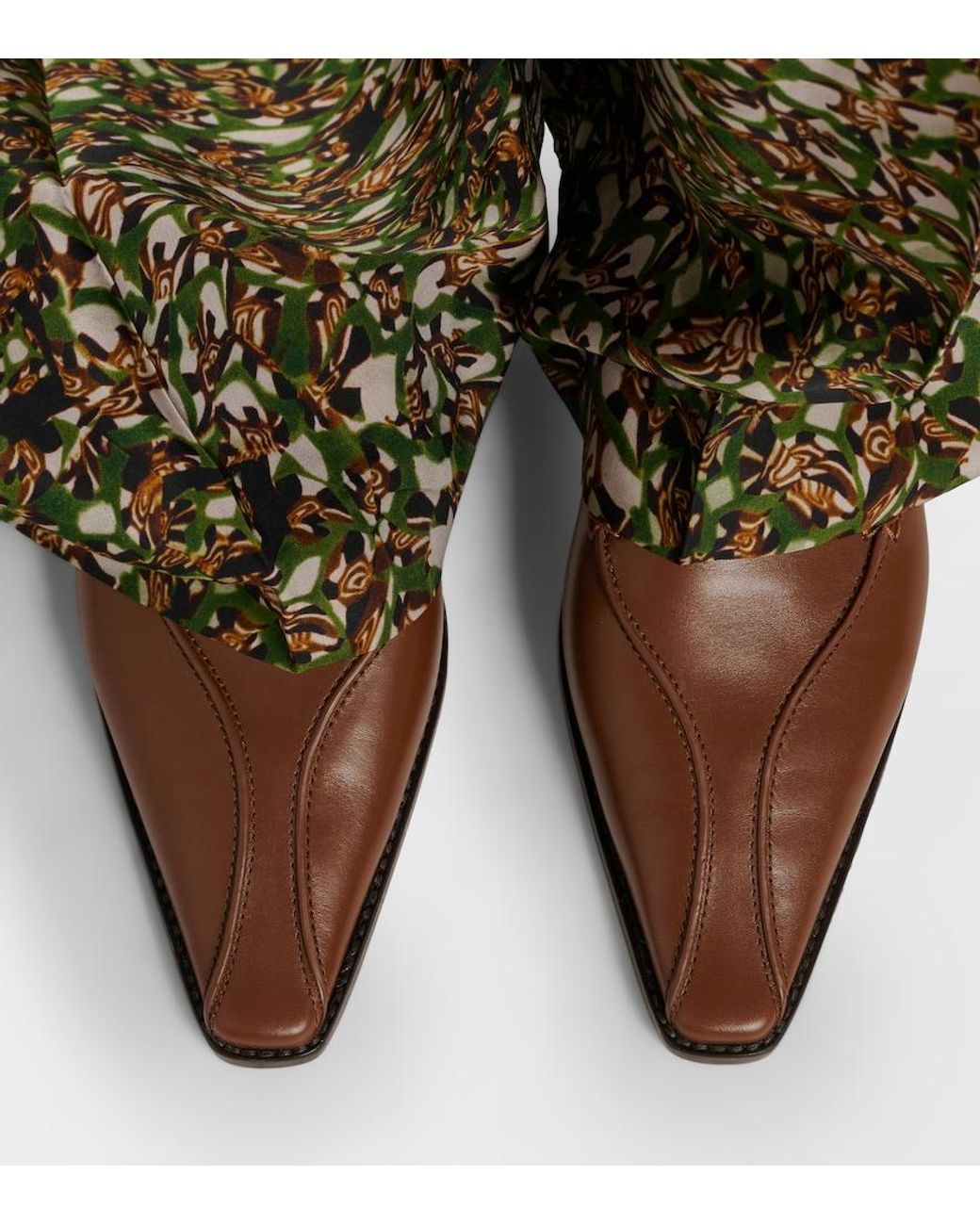Manolo Blahnik Brown Cleofe Leather Loafers