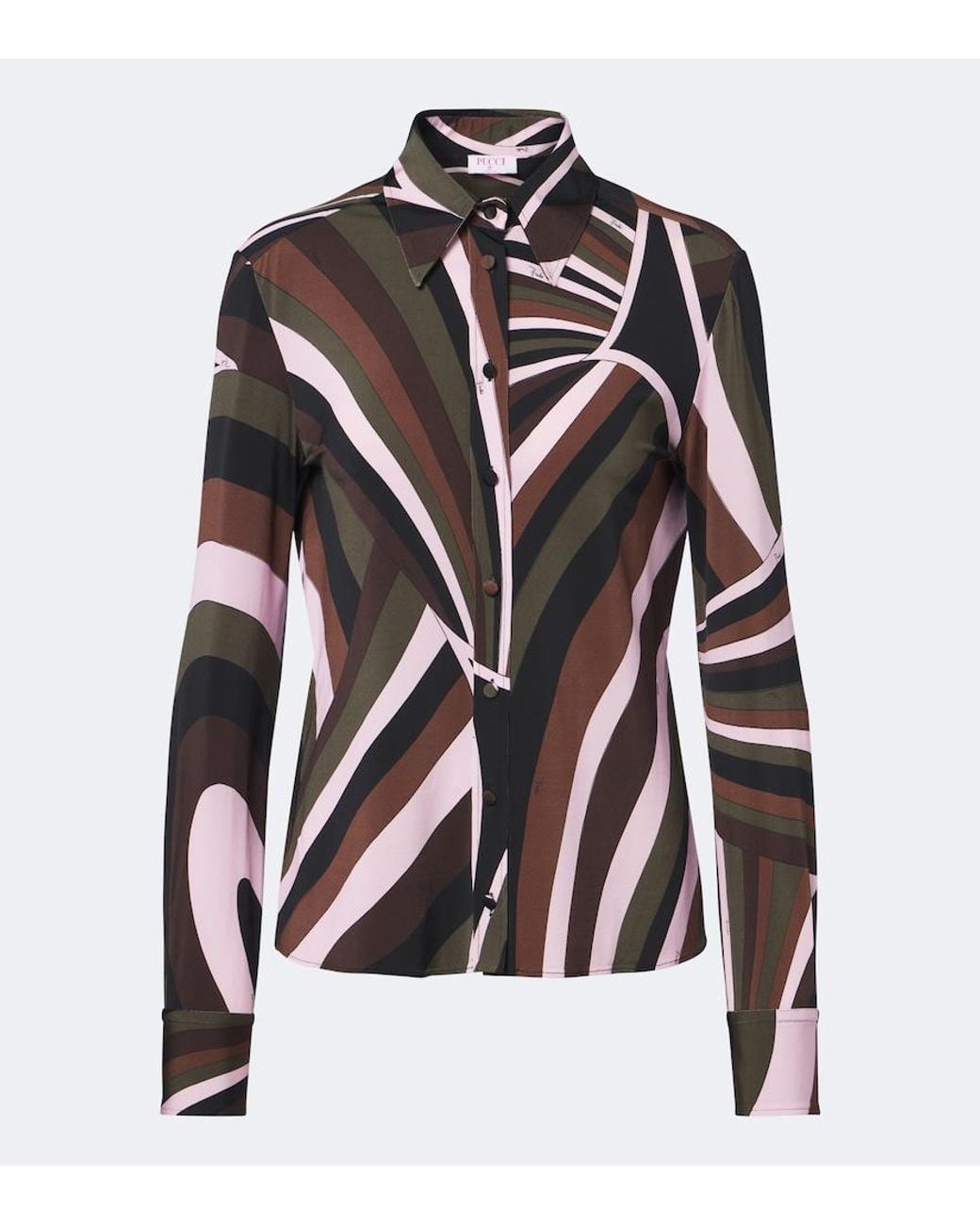 Emilio Pucci Black Iride Jersey Shirt