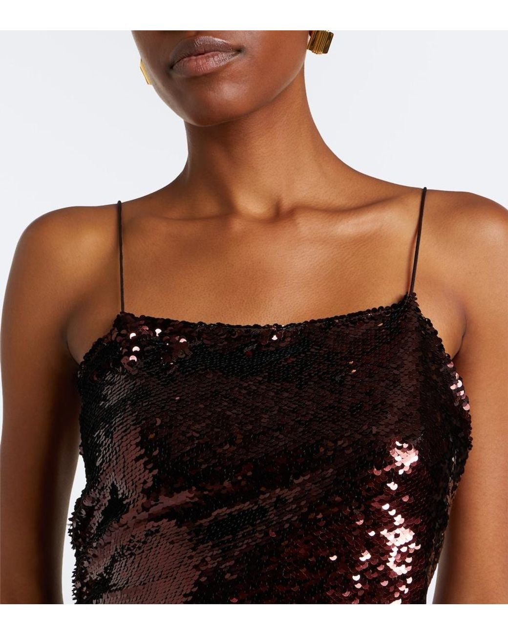 Alex Perry Red Sequined Minidress