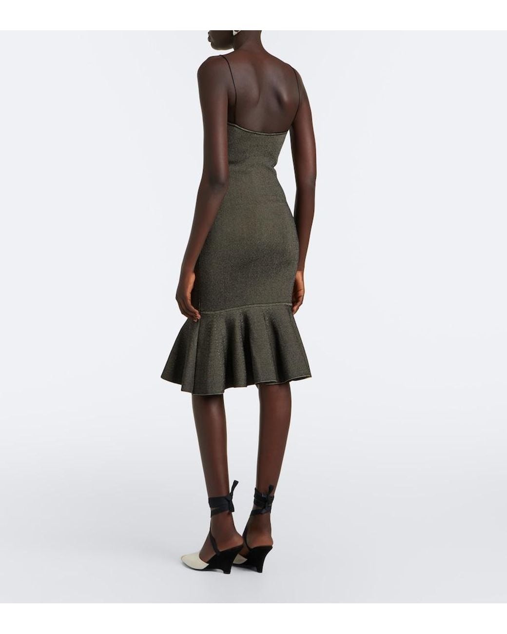 Jacquemus Gray Pina Midi Dress