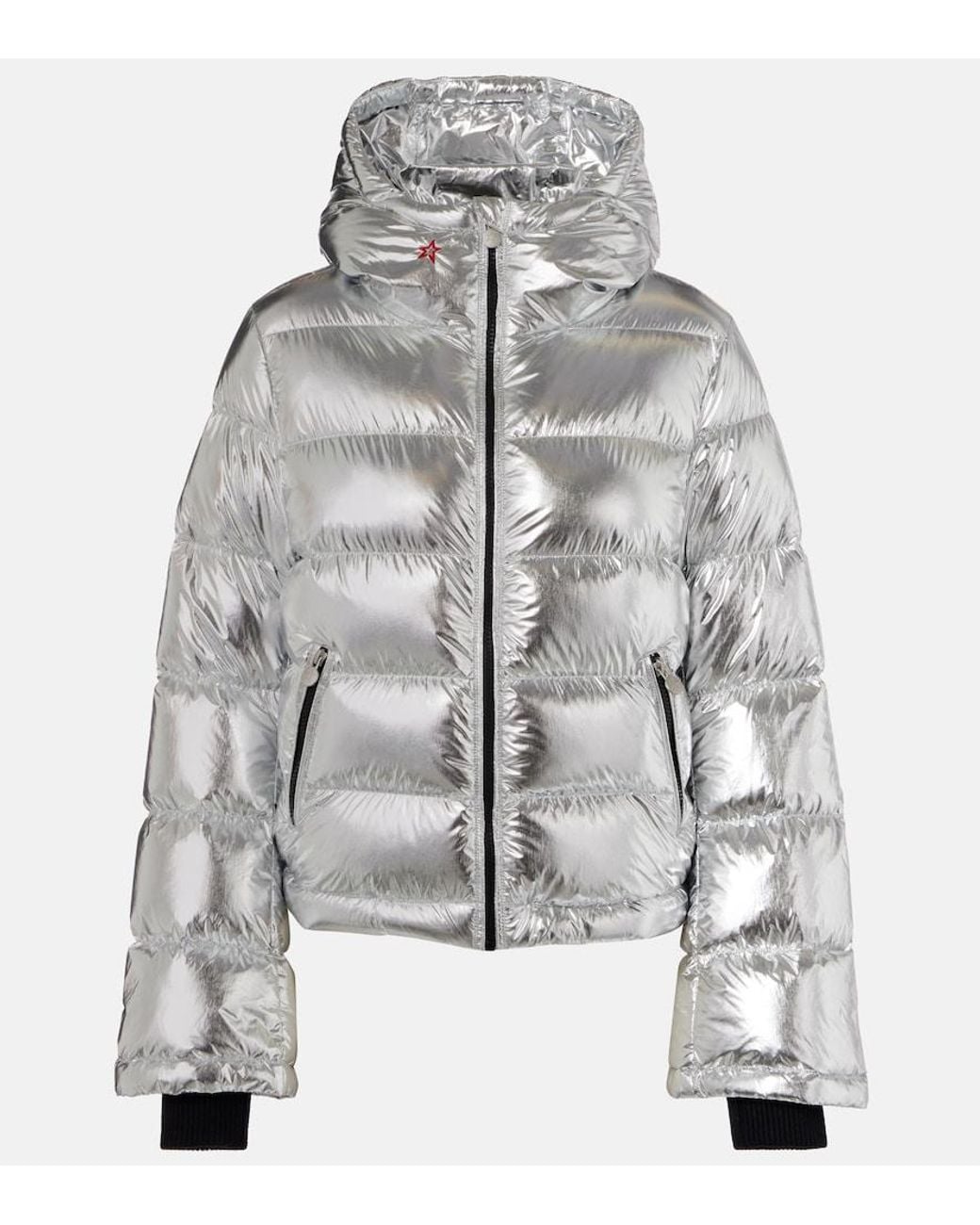 Perfect Moment Gray Polar Flare Down Ski Jacket