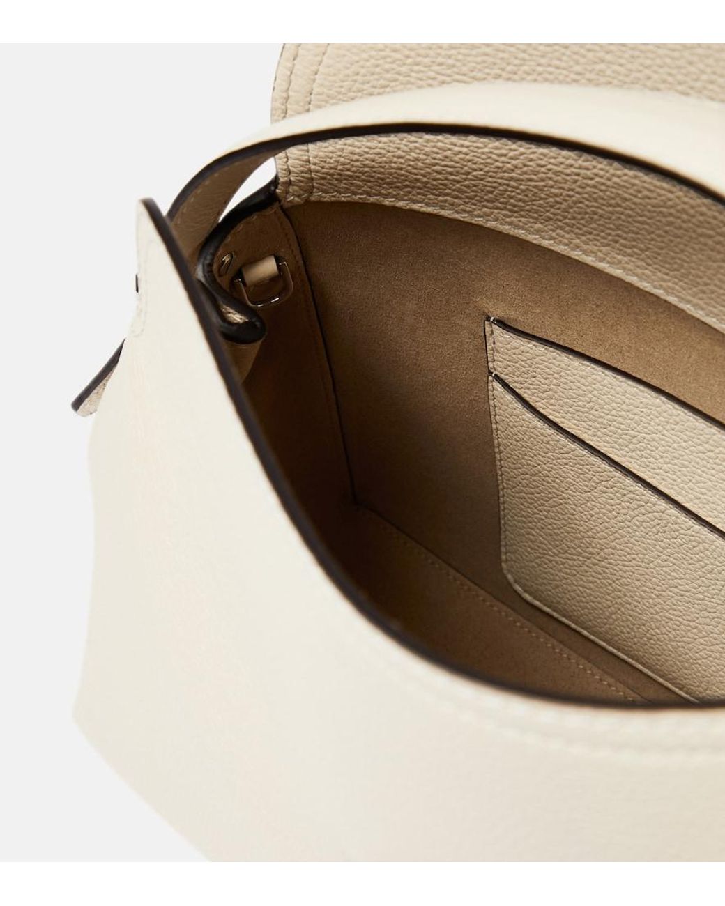 Totême  Natural T-Lock Medium Leather Tote Bag