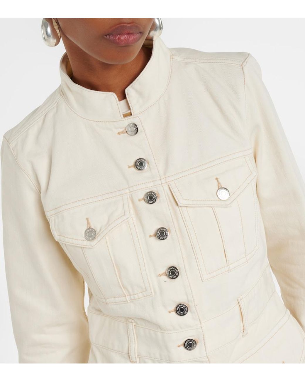 Veronica Beard Natural Tika Denim Jacket