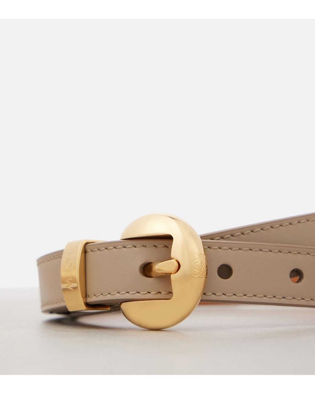 Loewe Brown Pebble Leather Belt