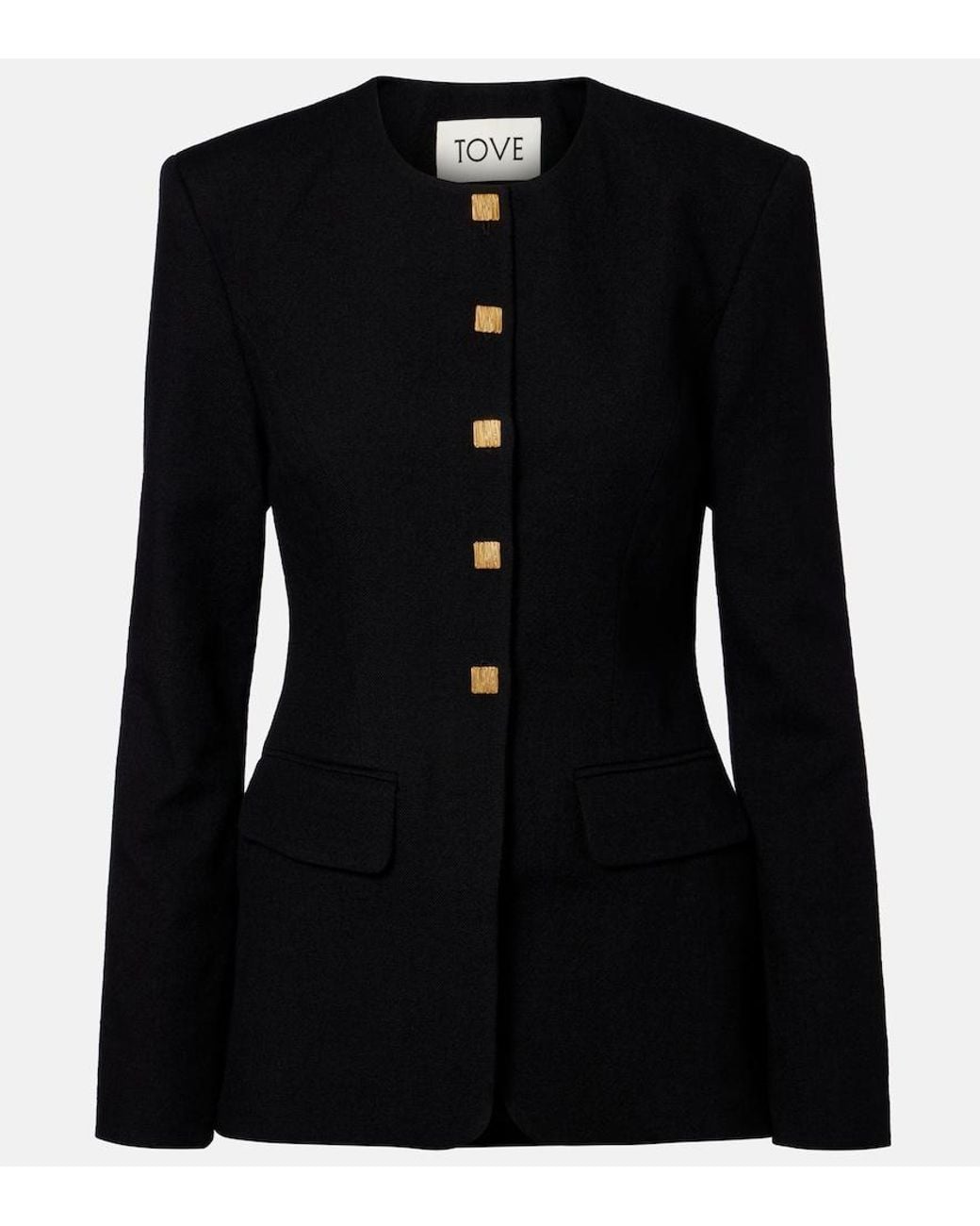 TOVE Black Moya Virgin Wool Blazer