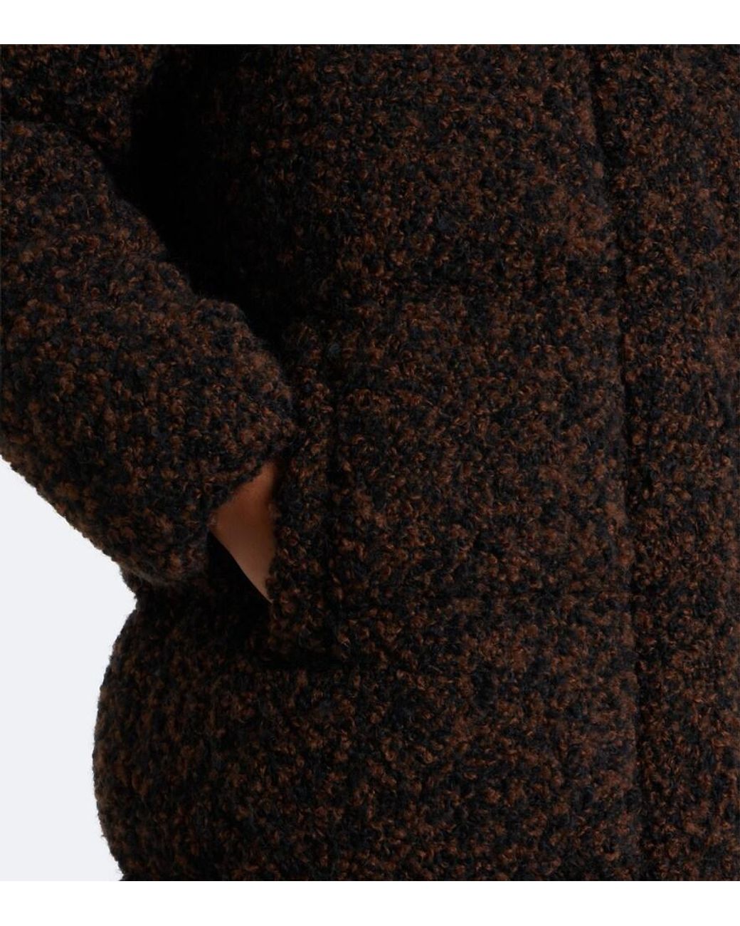 Moncler Black Remarquable Boucle Down Coat