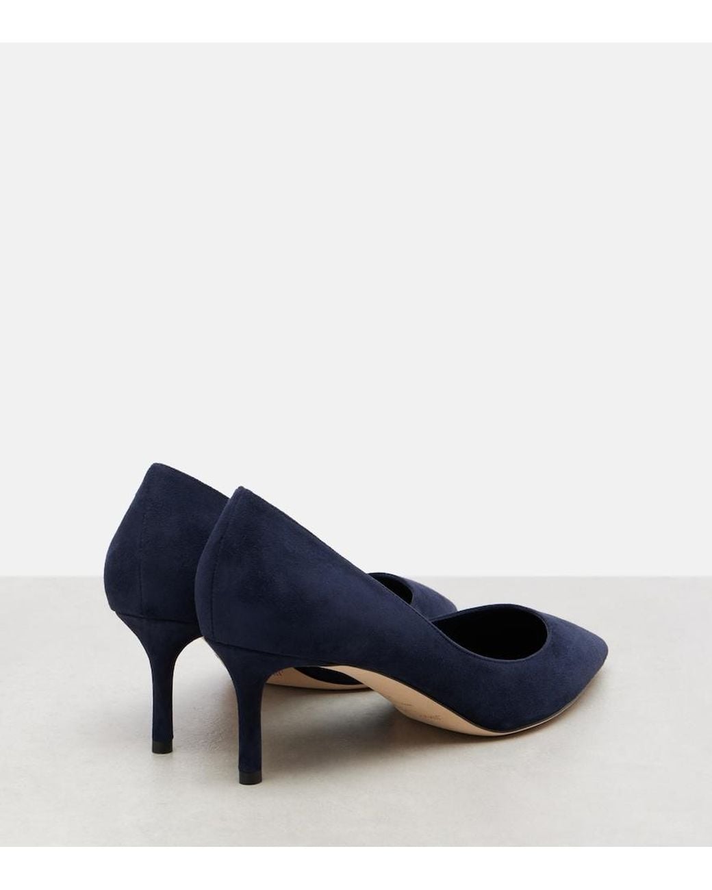 Jimmy Choo Blue Romy 60 Suede Pumps
