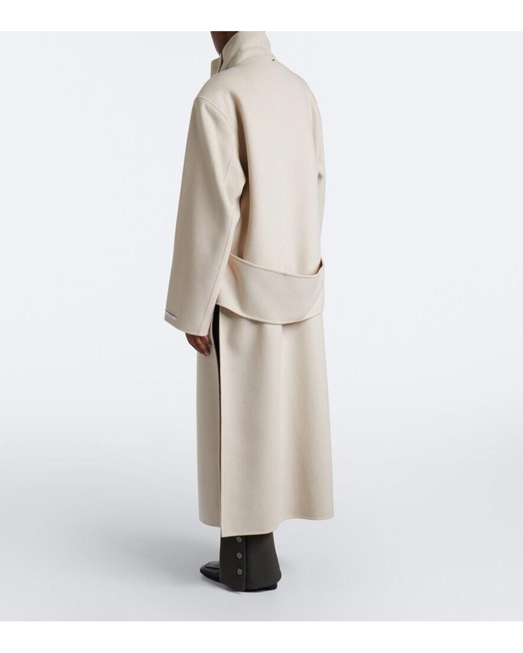 Sportmax Natural Virgin Wool Coat