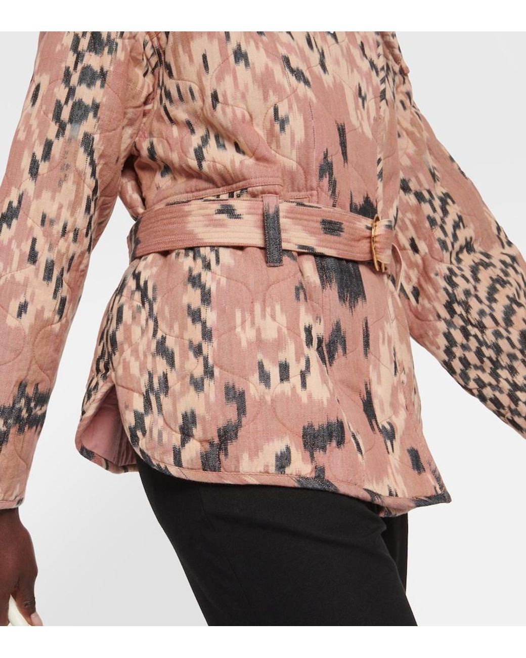 Ulla Johnson Brown Savi Printed Jacket