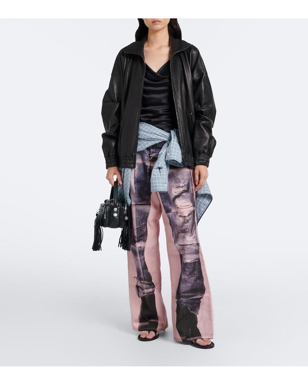 Acne Black Satin Camisole