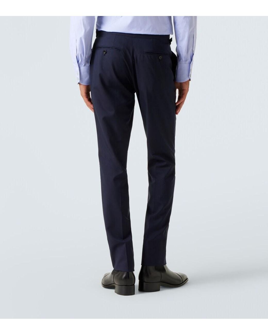 Tom Ford Blue Shelton Wool Suit for men