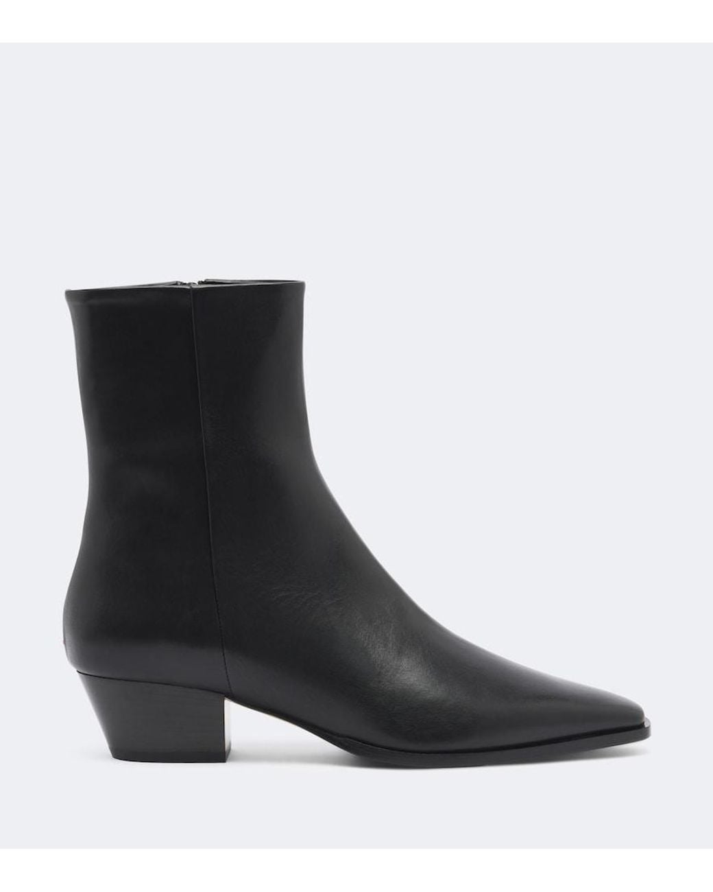 Aeyde Black Baba Leather Ankle Boots
