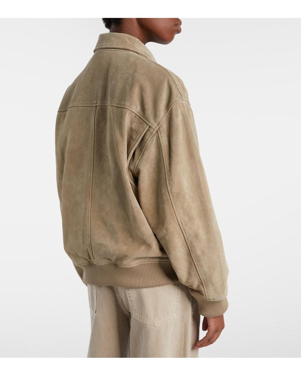 Citizens of Humanity Natural Vivienne Suede Blouson Jacket