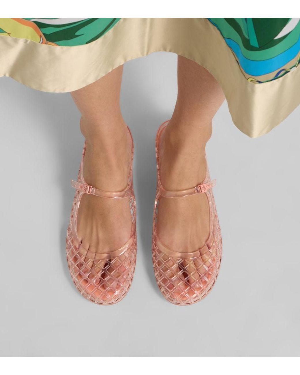Tory Burch Pink Mellow Mary Jane Mules
