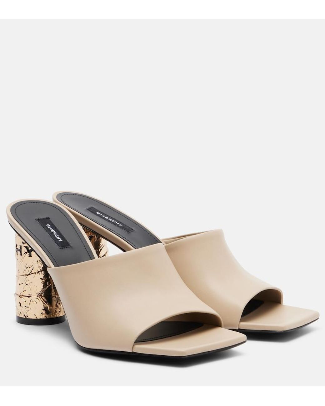 Givenchy Natural Tape Leather Mules