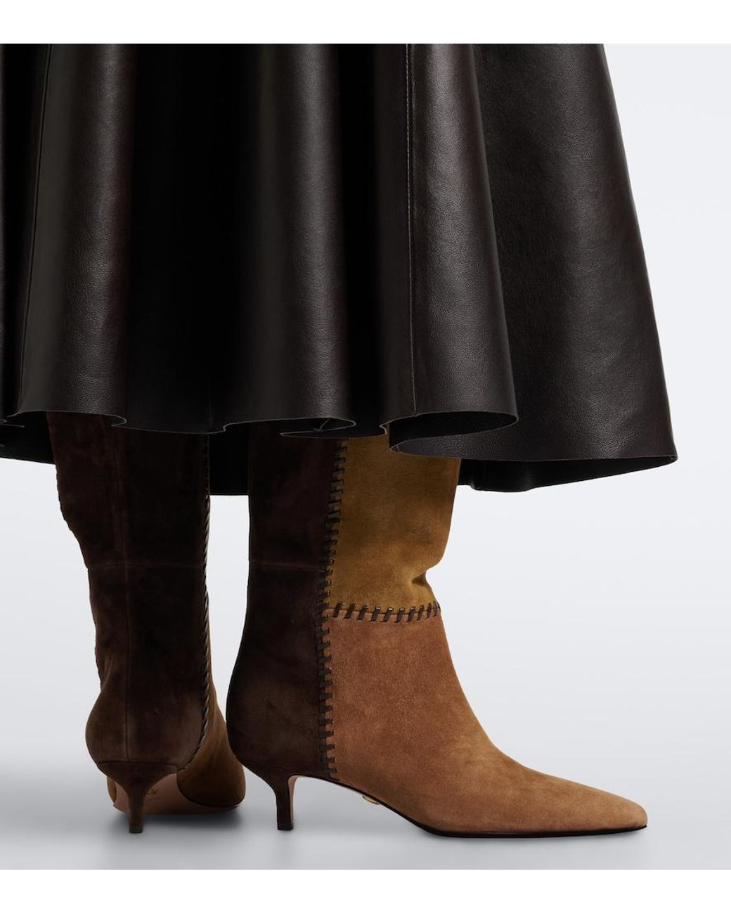 Veronica Beard Brown Lisa Suede Knee-High Boots