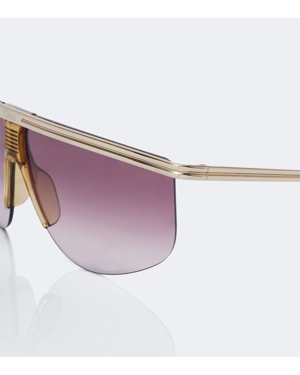 Chloé Purple Mask Sunglasses
