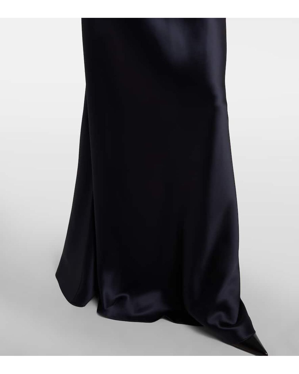 Ralph Lauren Blue Maxirock Aus Satin