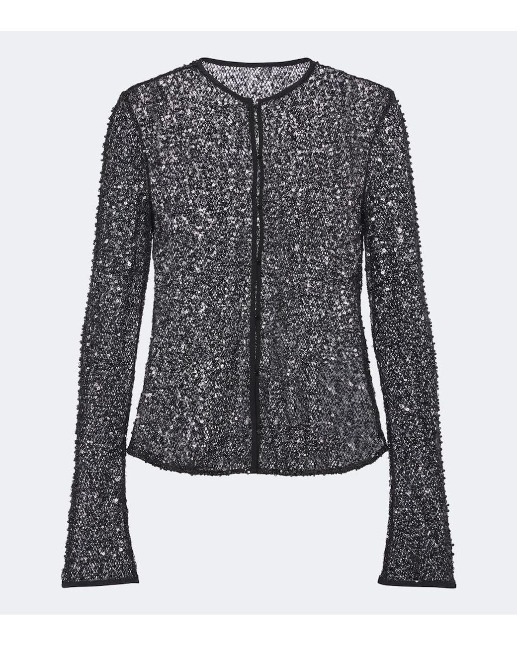 Sir Black Cassia Sequined Top