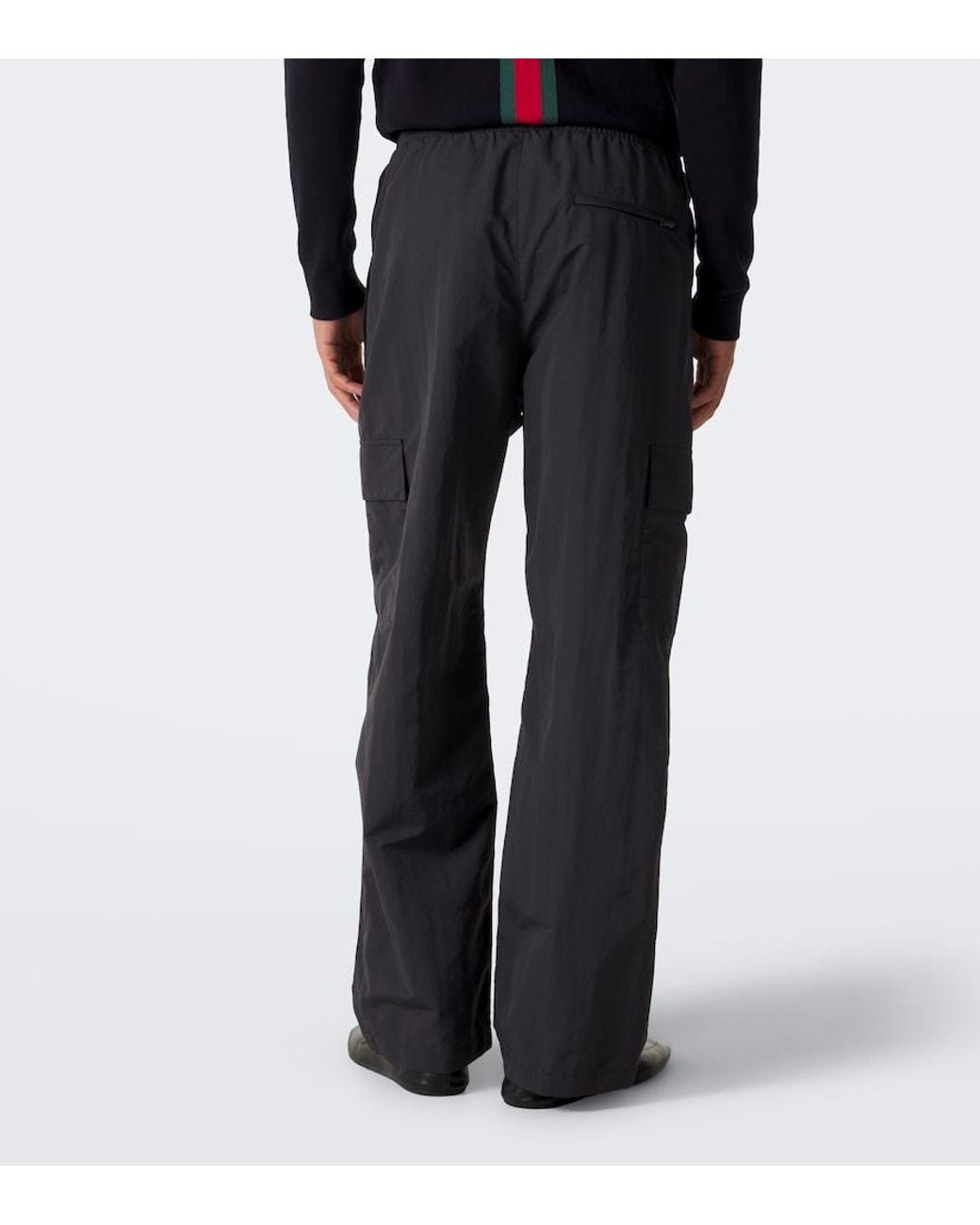Gucci Blue Faille Cargo Pants for men