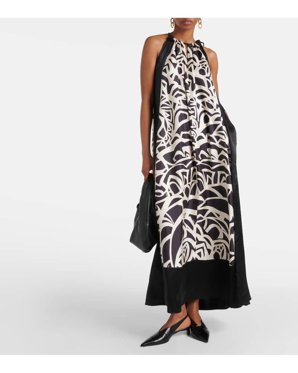 オールインワン・サロペット Max Mara Floral-Printed White Silk ette Dress max-mara-multicoloured-Licenza