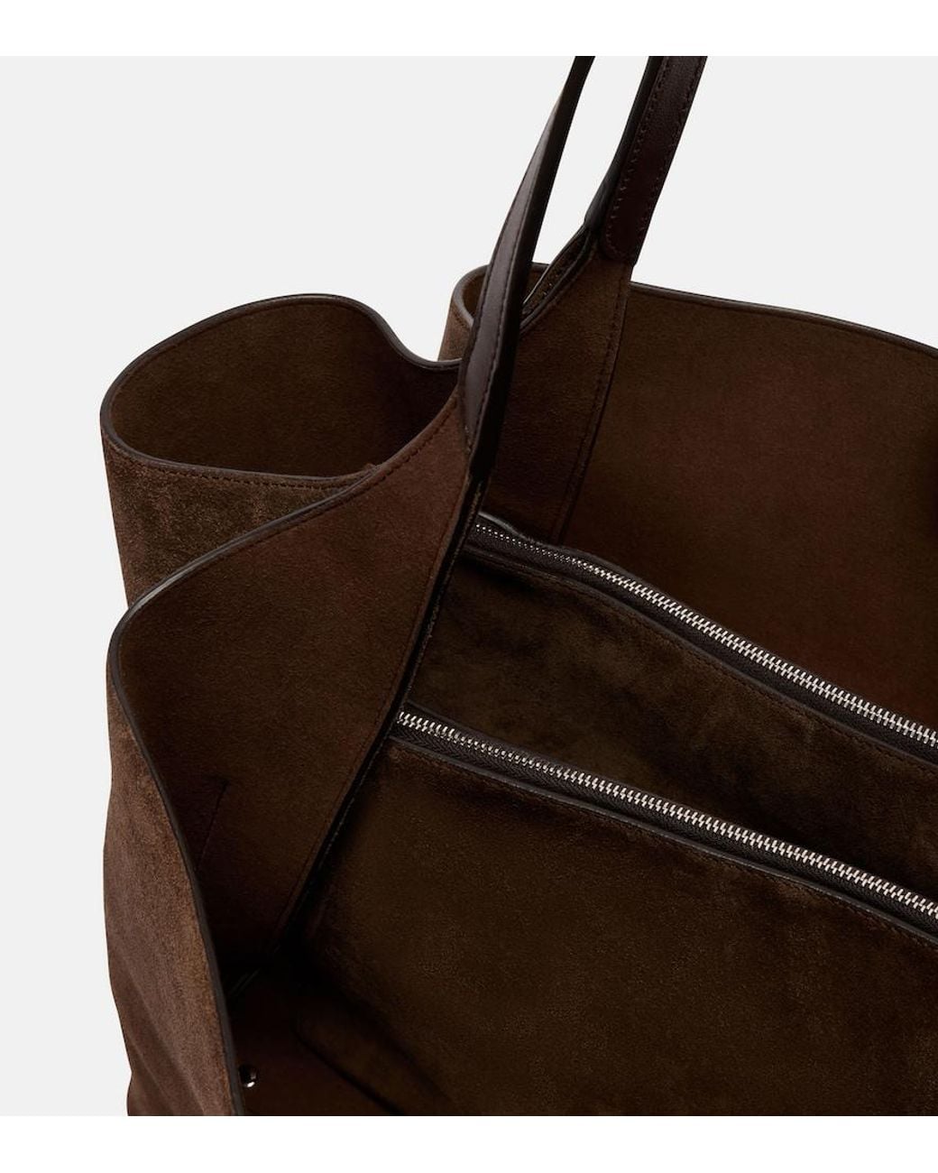 Tod's Brown Apa Large Leather Suede Tote Bag