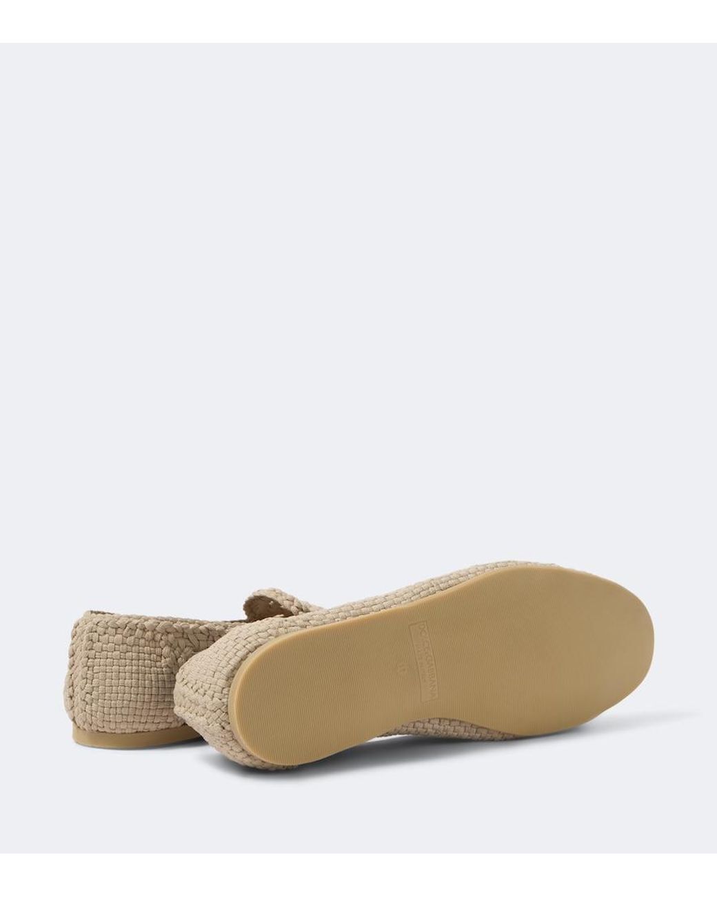Dolce & Gabbana White Woven Loafers for men