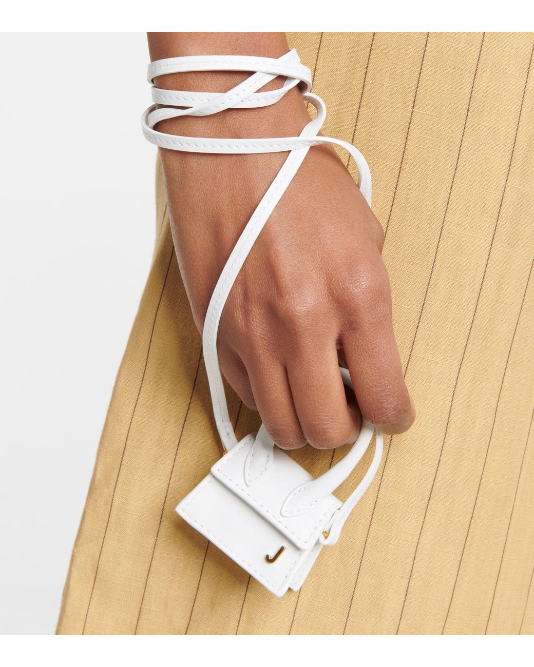 Jacquemus Le Petit Chiquito Leather Crossbody Bag in White Lyst UK