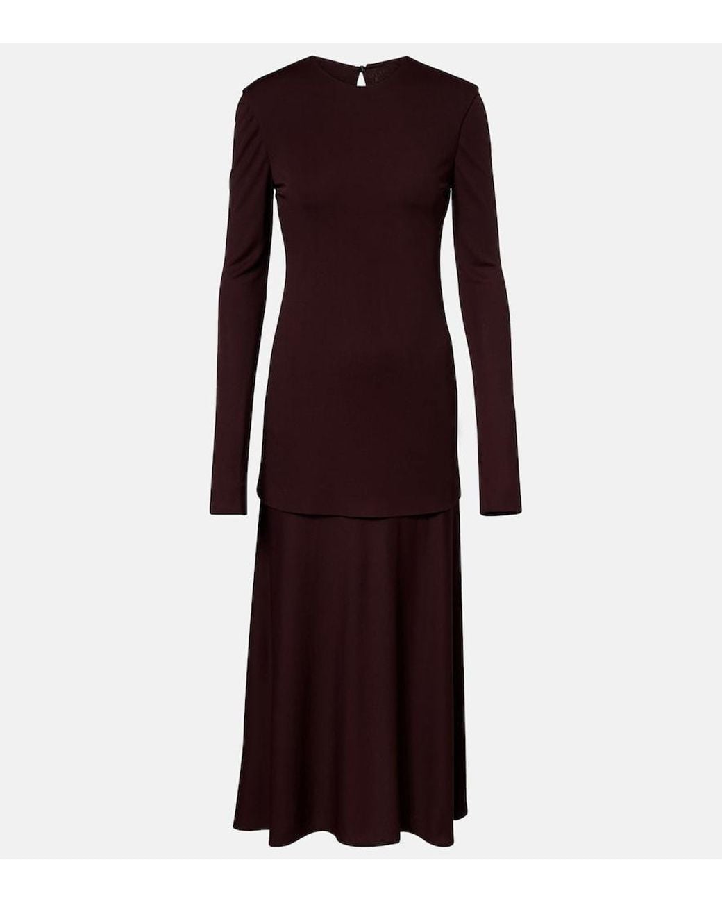 Jil Sander Purple Jersey Maxi Dress