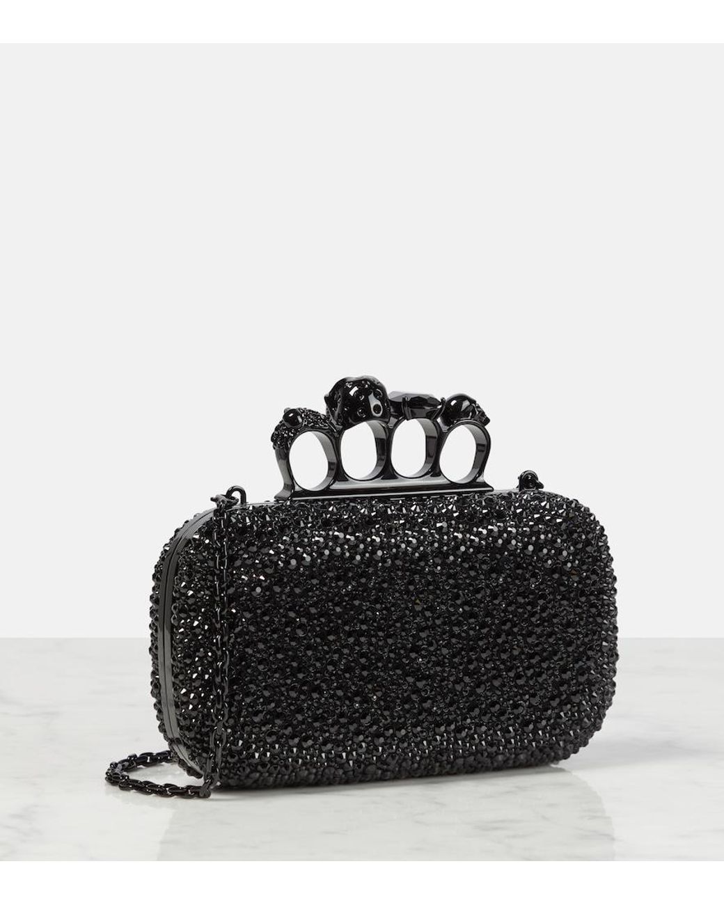 McQueen Black Clutch Bags