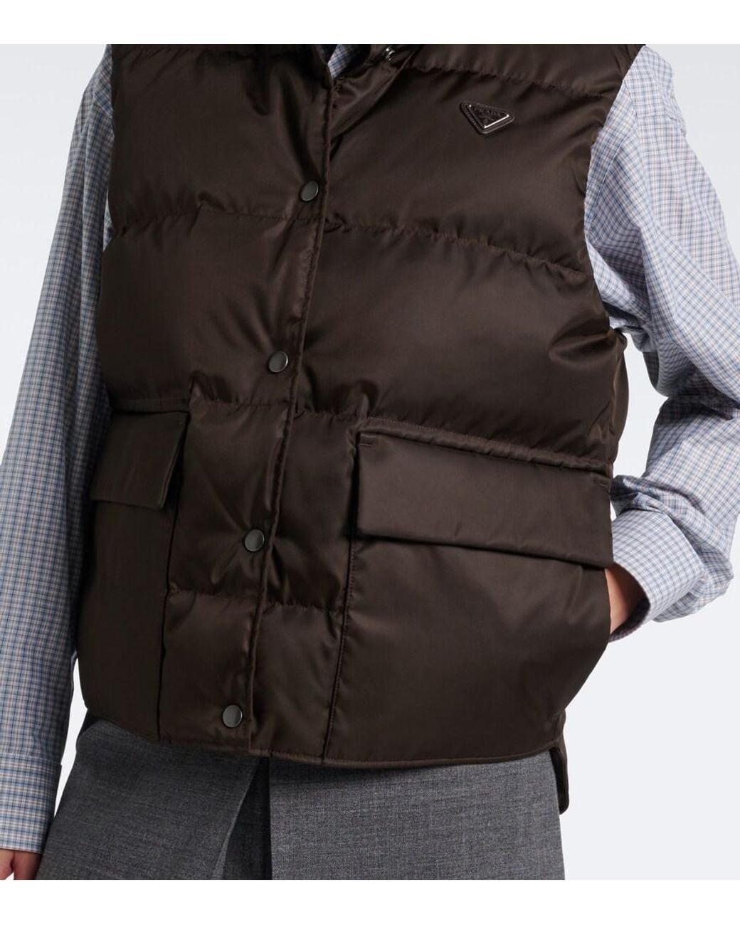 Prada Black Re-Nylon Down Vest