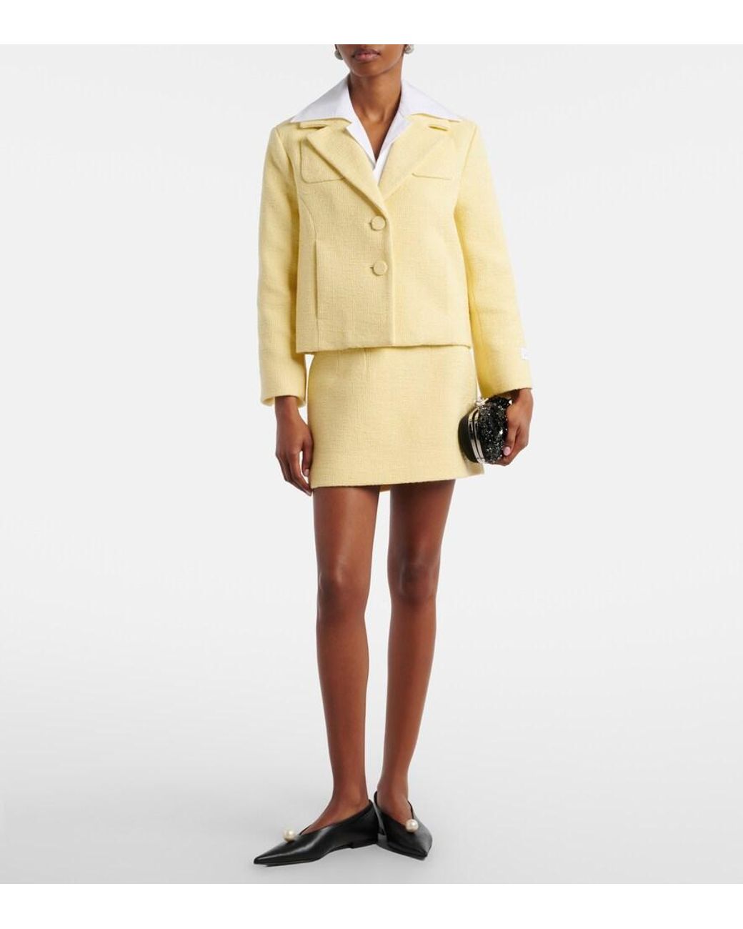 Patou Pink Cropped Cotton Jacket