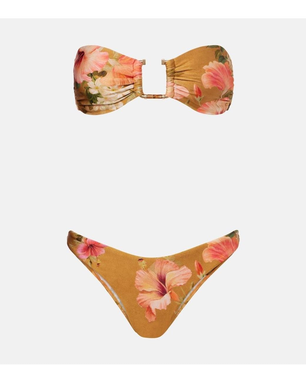 Zimmermann White Mahon Floral Bikini