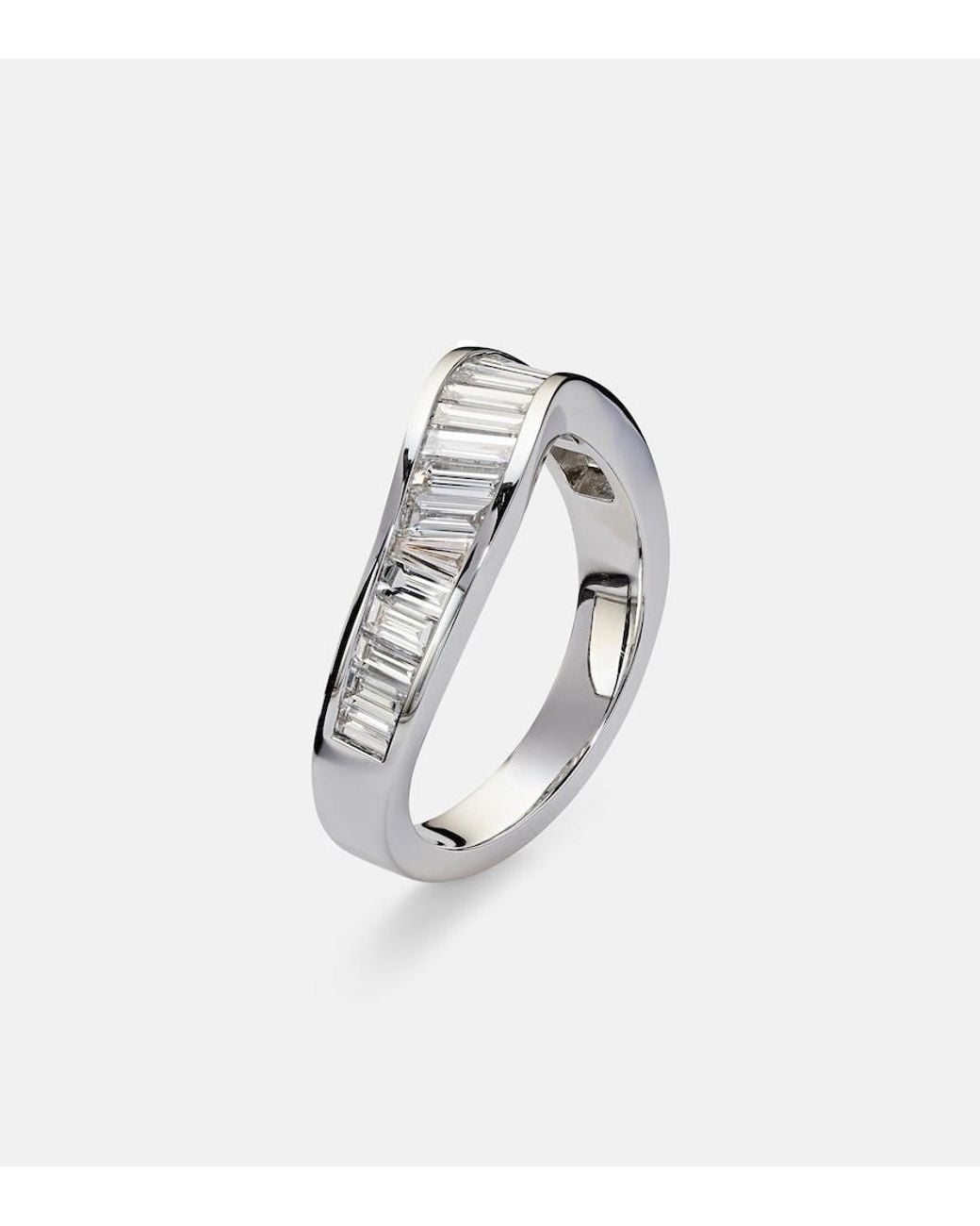 Anita Ko White Wave 18Kt Ring With Diamonds