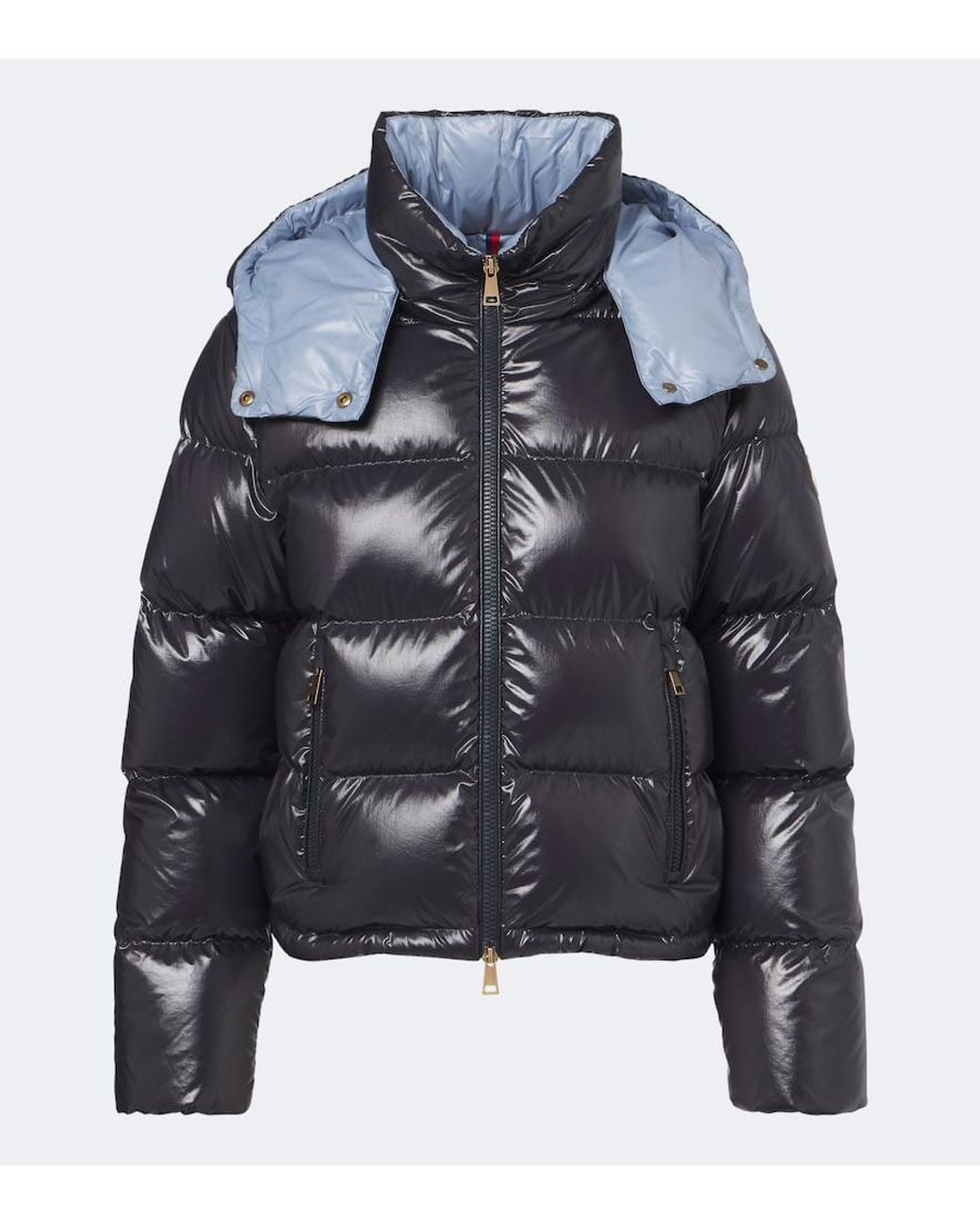 Moncler Blue Niveole Hooded Down Jacket