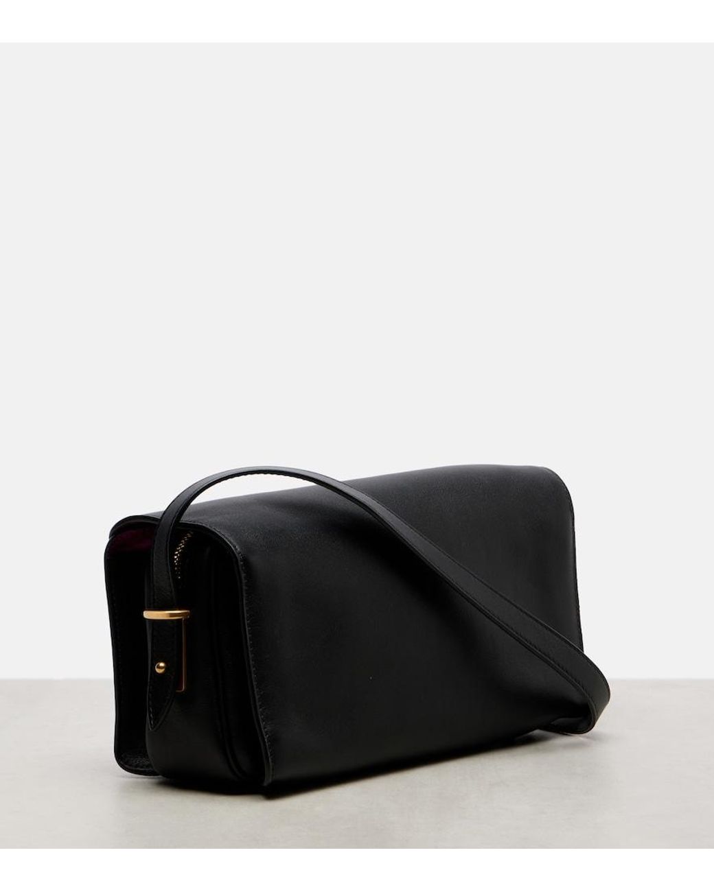 Balenciaga Black Le 7 Leather Shoulder Bag
