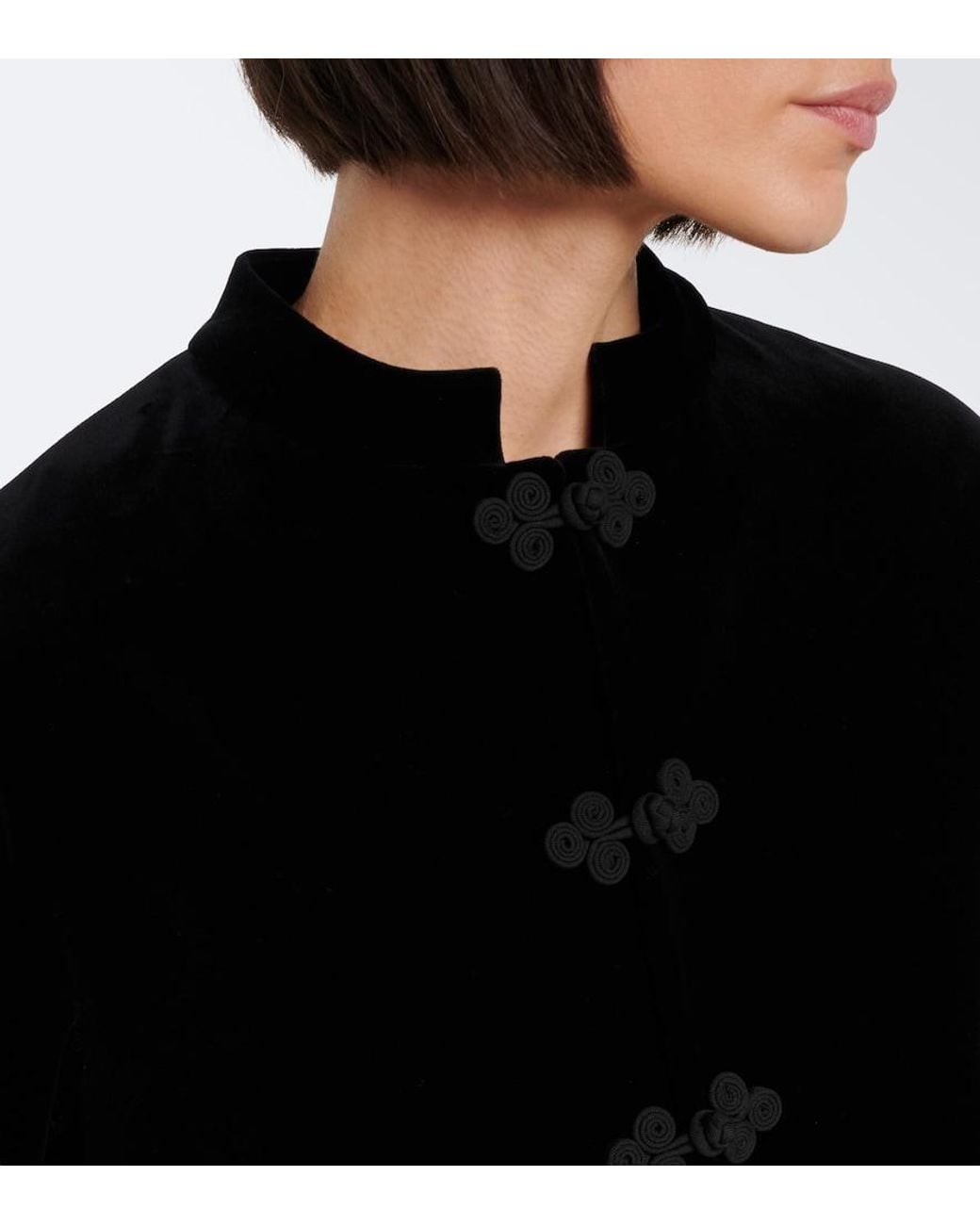 Rohe Black Cotton Velvet Jacket