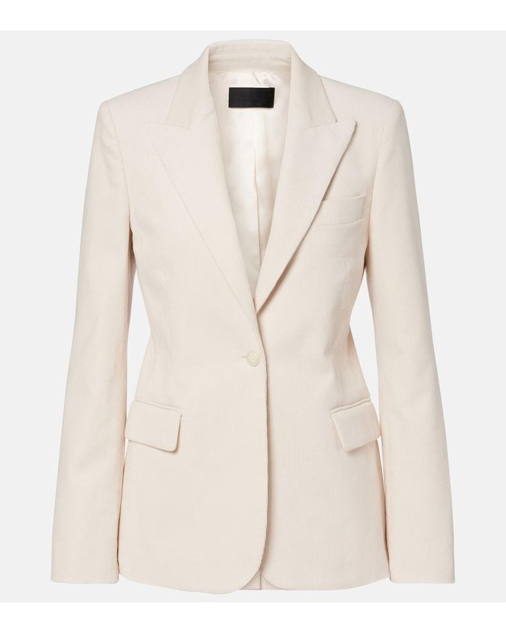 Nili Lotan Natural Marshal Cotton Corduroy Blazer