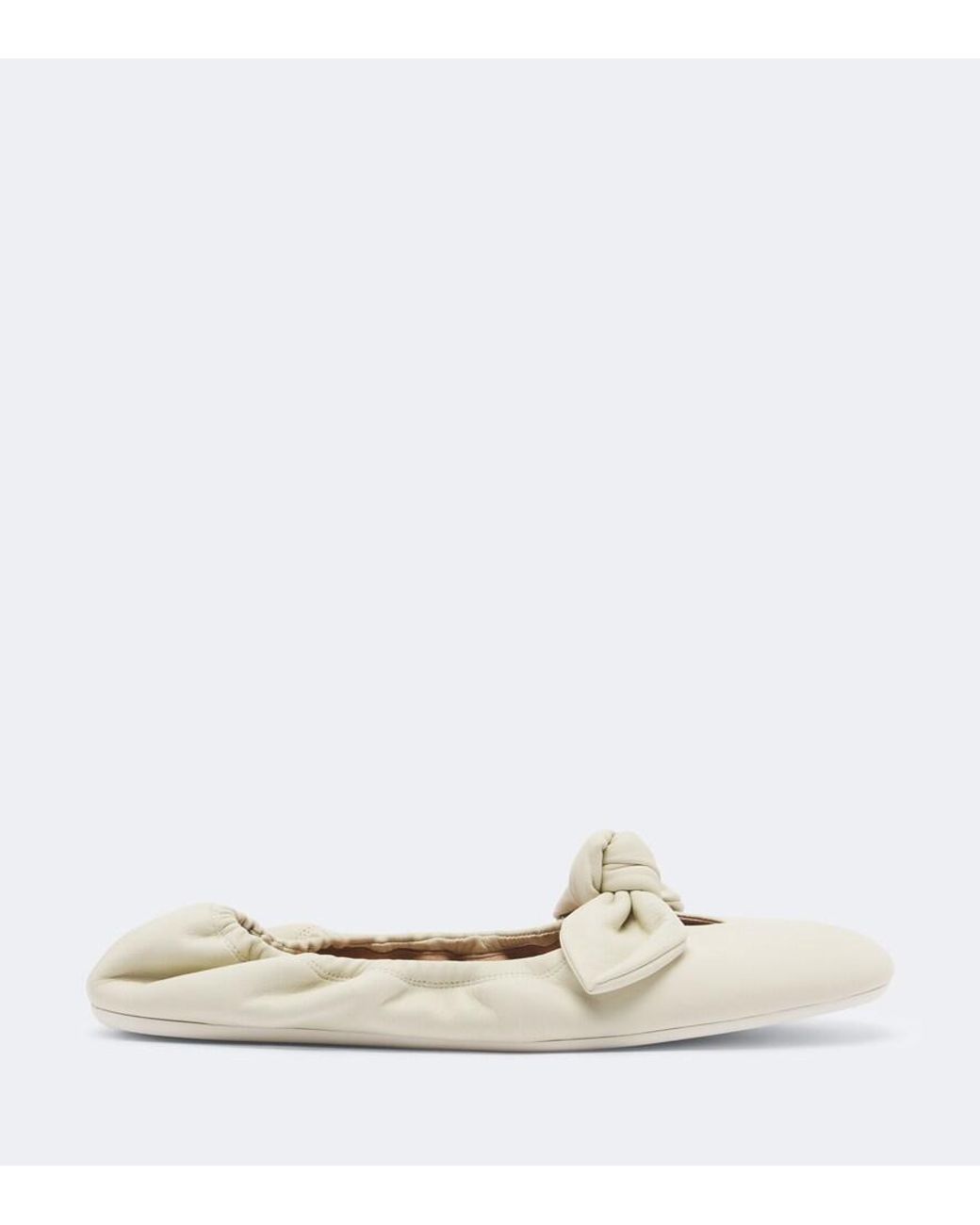 Zimmermann White Carousel Leather Ballet Flats