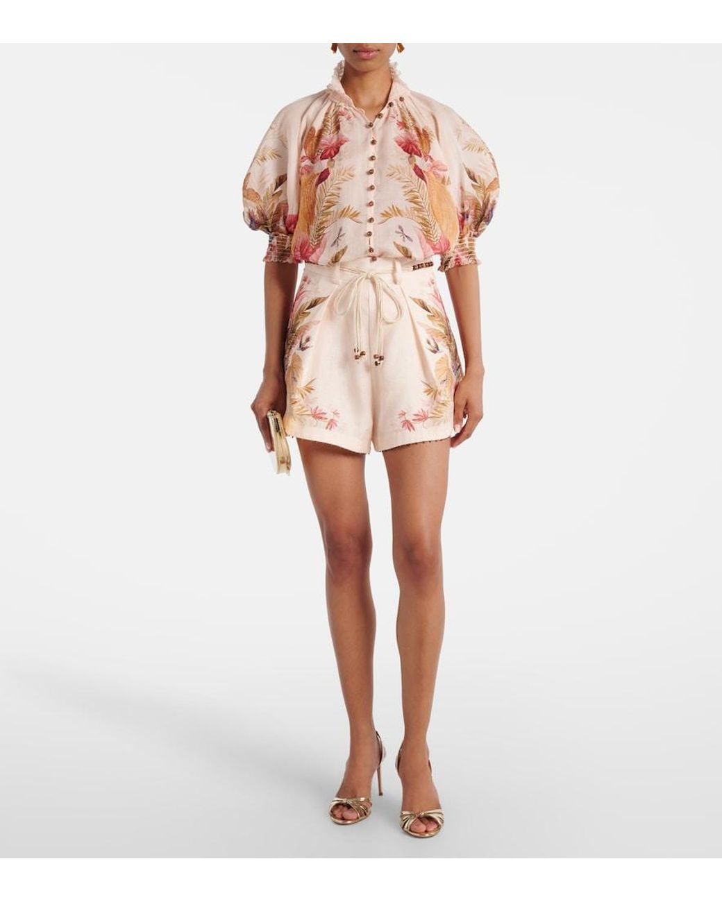 Zimmermann Natural Ascension Printed Blouse