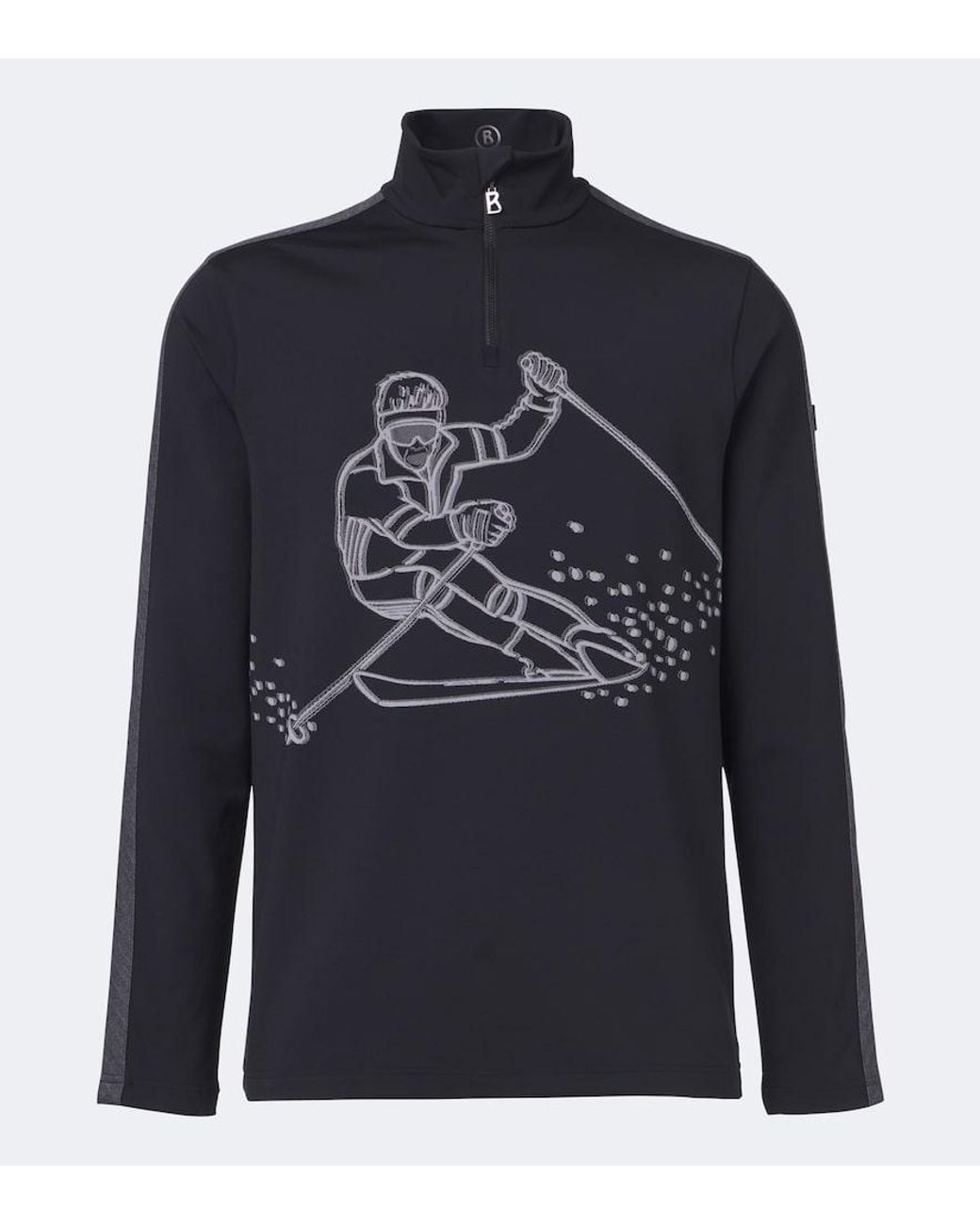 Bogner Blue Eliot Printed Ski Top for men