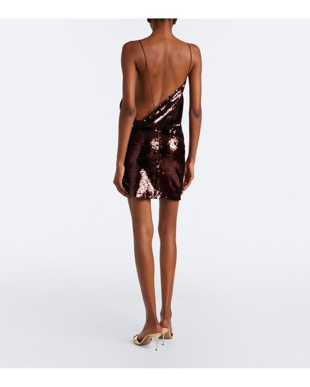 Alex Perry Red Sequined Minidress